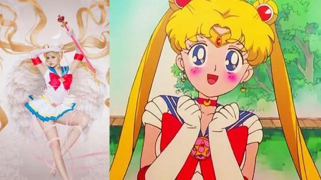 美少女战士cos：黑暗淑女性感，倩妮迪只能用“呼之欲出”来形容