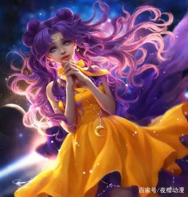 画师板绘2D美少女战士，这样的月野兔和亚美，动漫我还能再追20年