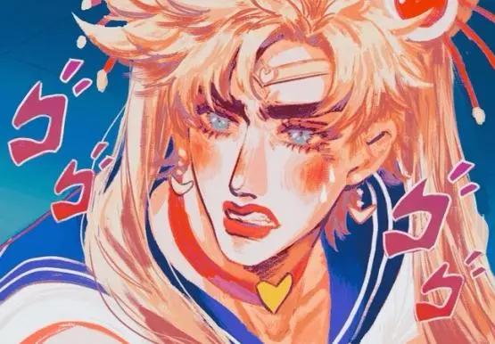 《美少女战士》重绘，JOJO版水冰月还能忍，琦玉版是什么鬼