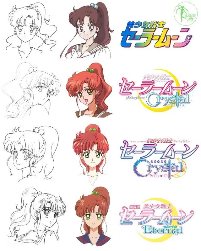 《美少女战士》新旧画风对比，原版最有韵味，新版失去了灵魂