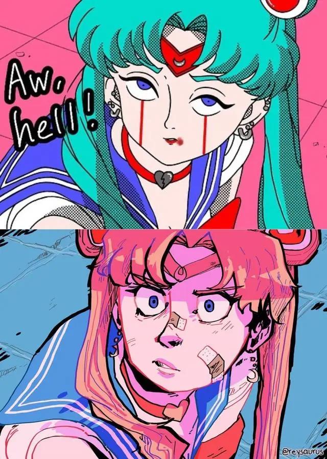 这不是我们认识的《美少女战士》！丑化版辣眼睛、暗黑版却挺美