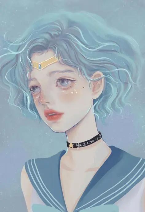 《美少女战士》全员卷发，变成清新少女，月野兔和美奈子差别很大