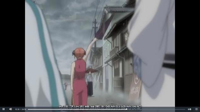 银魂：最温馨的一幕，小神乐即使没有漂亮的雨伞，但还有银桑