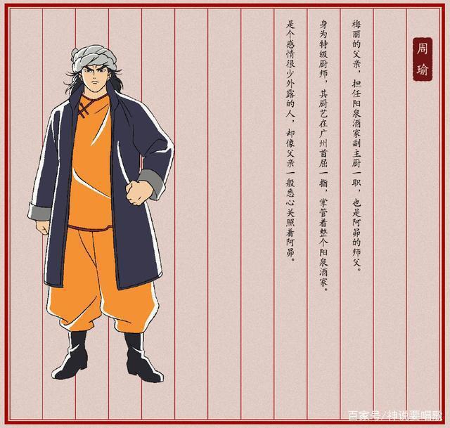 中华小当家重制版动画锁定十月新番小当家师父及第改名叫周瑜