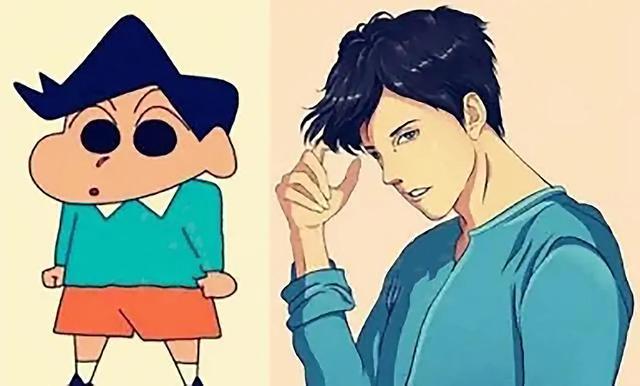 粉丝自制长大后的《蜡笔小新》，每一位的颜值突变，全是男神女神