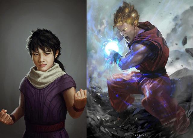 《龙珠》真人版画风，悟空很可爱，悟饭和比克有点老，布尔玛漂亮