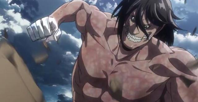 进击的巨人第三季：铠之巨人被雷枪打出心理阴影，艾伦练就铁爪功