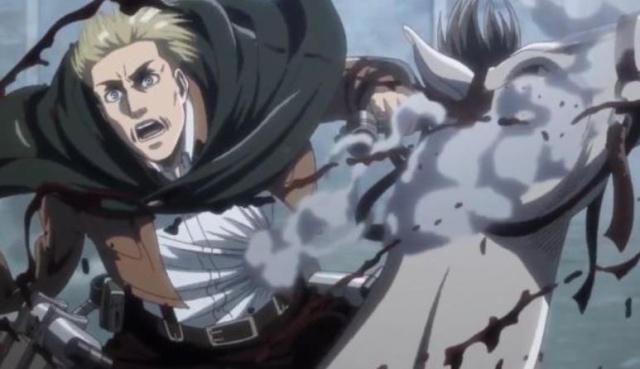 进击的巨人第三季17集：勇者不单单代表着阿尔敏一个人，还有他们