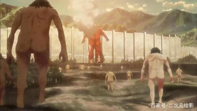 《进击的巨人》第三季预热，城墙被破，艾伦继承强大的巨人之力！