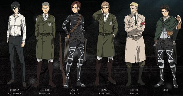 进击的巨人最终季：官方发布全新人设，三笠变成路人，全员发福