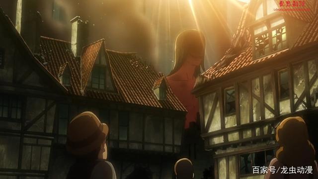 进击的巨人，第一季，第一集眼睁睁看着妈妈被巨人吃掉