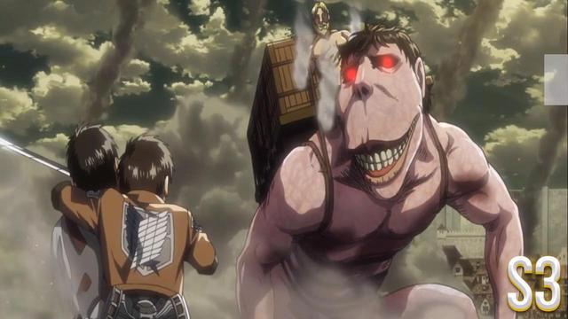 进击的巨人：1~4季六位巨人动画形象变化，24张图带你重温巨人脸