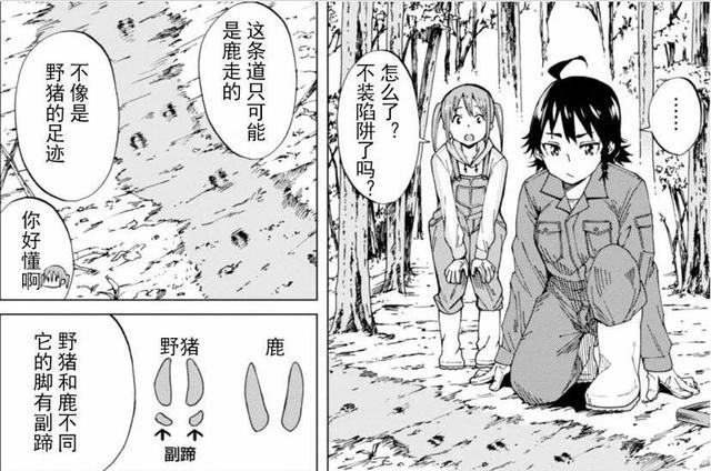 超硬核的猎人漫画，日本少女为保护农田与野兽们斗智斗勇