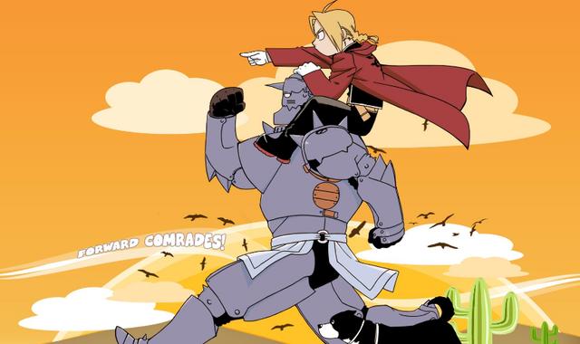 《钢之炼金术师》动画乘着漫画的热潮，属于中后期漫画