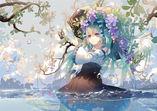 10张让你一眼就爱上的初音未来，第1张初音就如同流年般闪耀