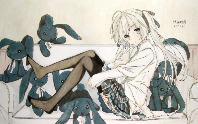 双马尾和萝莉很配哦，女仆装也不错！黑岩射手不是Miku！