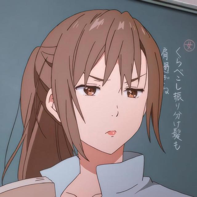 《境界的彼方》二之宫雫，动漫头像自剪分享，一听到结婚就会发火