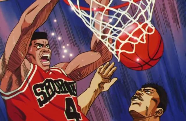 灌篮高手：赤木刚宪爆发了，重心不在脚下，而是在蓝下