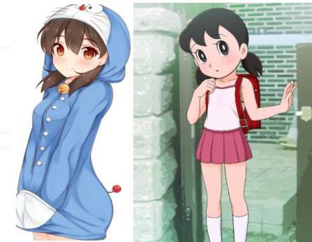 童年动漫女角色长大了，小小兔变成御姐，静香秒变成哆啦A梦？