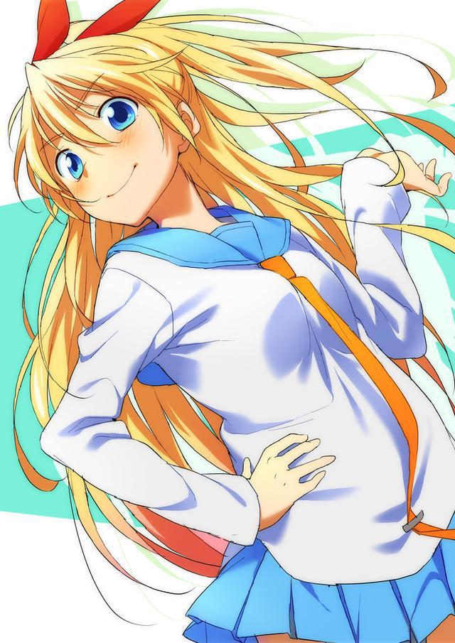 伪恋：桐崎千棘，小野寺小咲，橘万里花插画分享，男主太幸福了吧