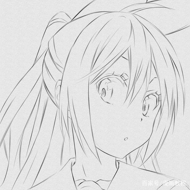 手绘教学：教你画动漫《伪恋》里的女主角——桐崎千棘