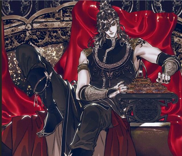 《天官赐福》漫画第六卷结束，花城又换新衣服，故意吸引谢怜的？