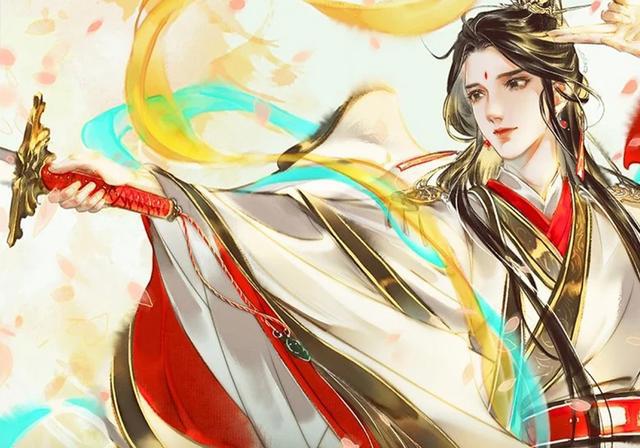 《天官赐福》漫画第六卷结束，花城又换新衣服，故意吸引谢怜的？
