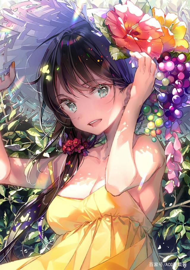 动漫中的美少女大PK，这才是淡黄长裙的正确打开方式