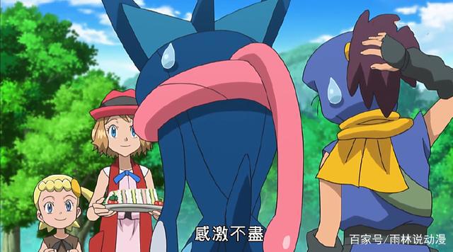 精灵宝可梦：忍者村的乱斗，小智的呱头蛙进化了