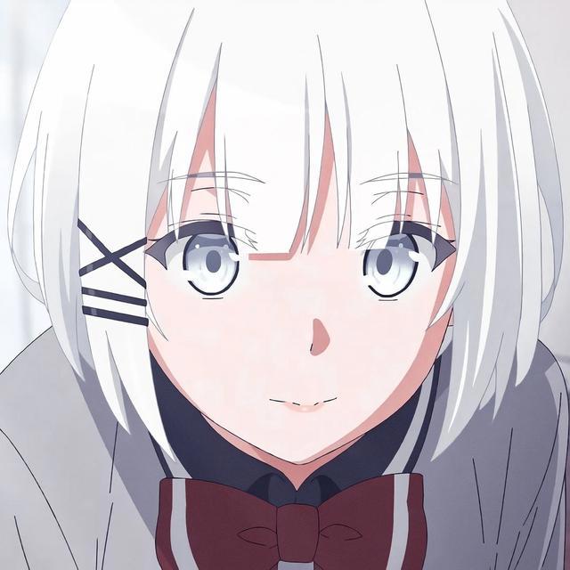 《侦探已经死了》希耶丝塔，动漫头像自剪分享，白色短发太抢眼