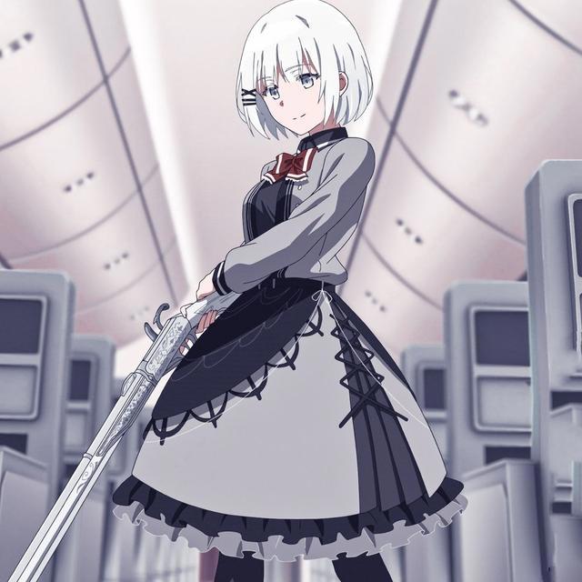 《侦探已经死了》希耶丝塔，动漫头像自剪分享，白色短发太抢眼