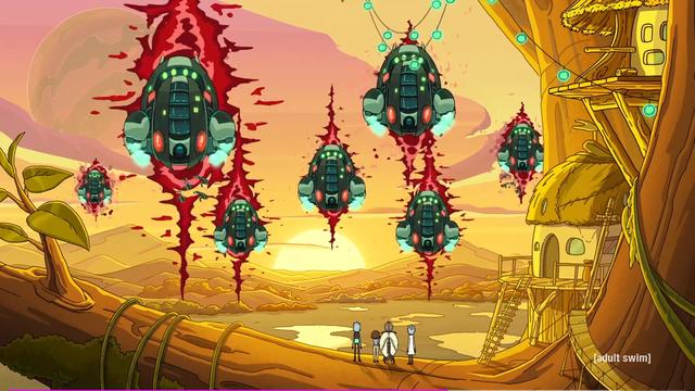 《瑞克和莫迪第五季》瑞克与鸟人在意识世界上演追逐大战