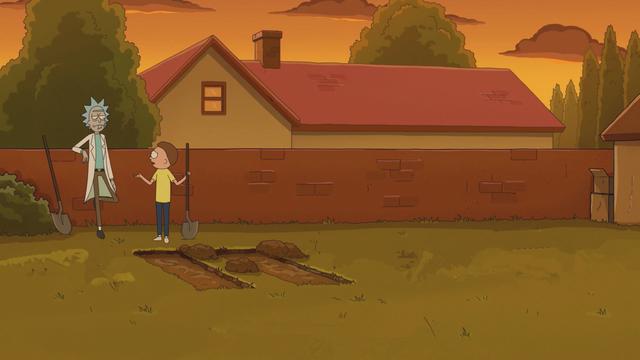 瑞克和莫蒂：动漫第六季来袭，这次全家都埋在了后院，这很瑞克