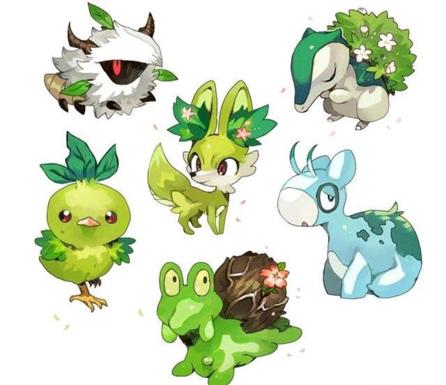 宝可梦：精灵宝贝集体转换属性，妙蛙种子被特殊对待，画风爱了！