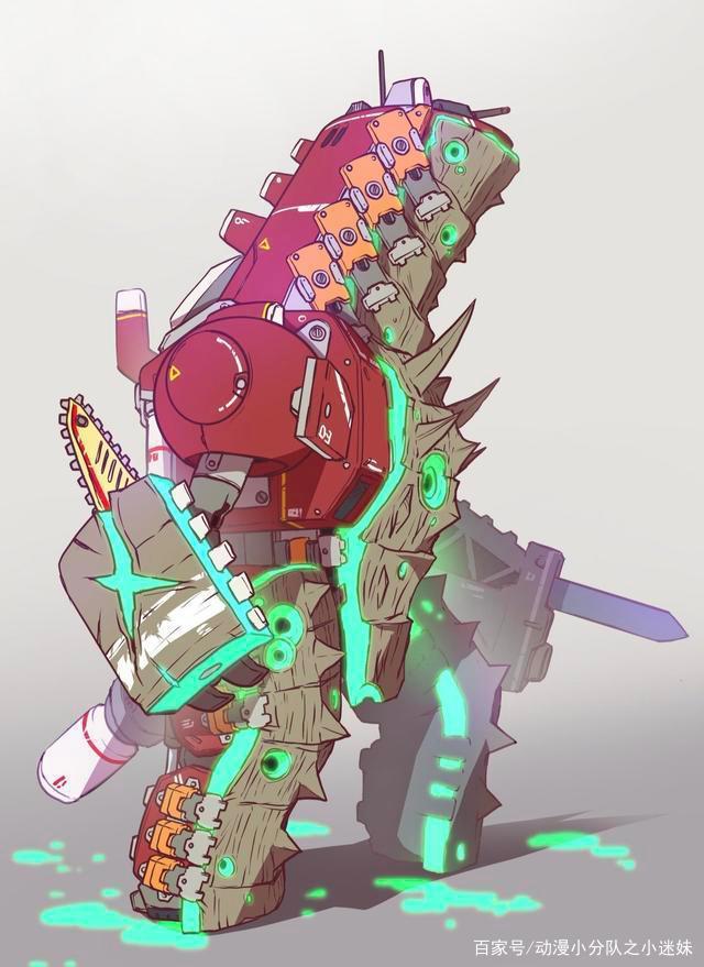 大神原创的五个怪兽，每只都很个性，身体上还有装甲