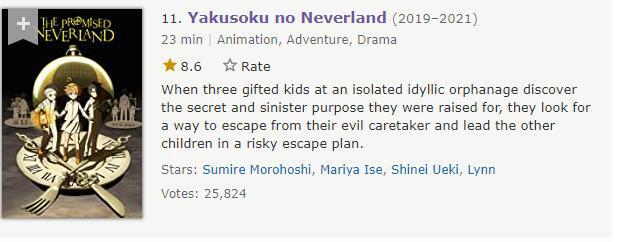IMDb评分最高的十部动漫，海贼王无法上榜，鬼灭之刃仅仅第十！