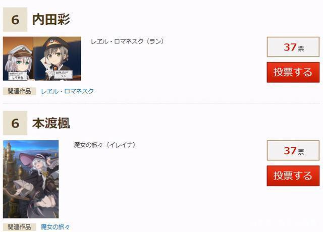 日媒的十月新番女性声优投票，种田梨沙现居首位，超过鬼头明里！