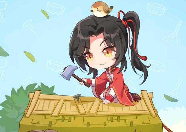 天官魔道五一贺图，花怜修整菩荠观，小黑人破坏魏婴劳动成果