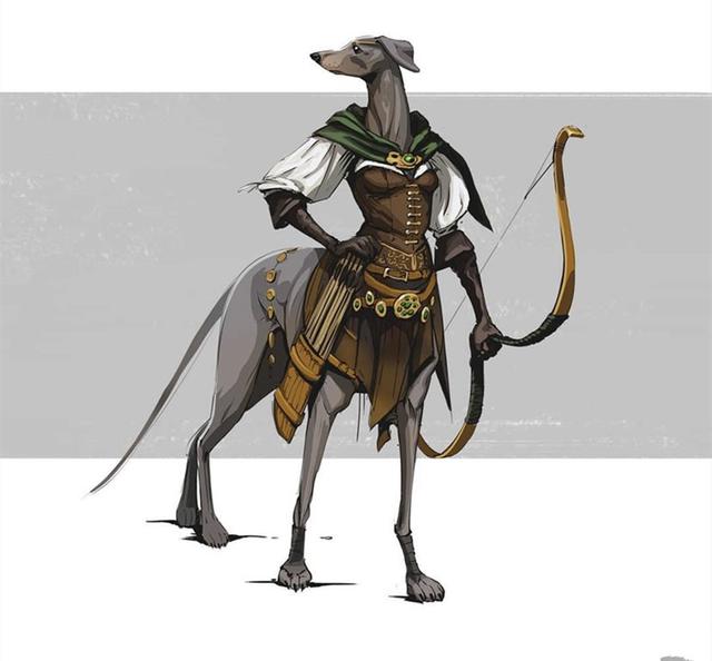 狗狗变成了半人马造型，可爱与强壮并存，柯基犬的小短腿很抢镜