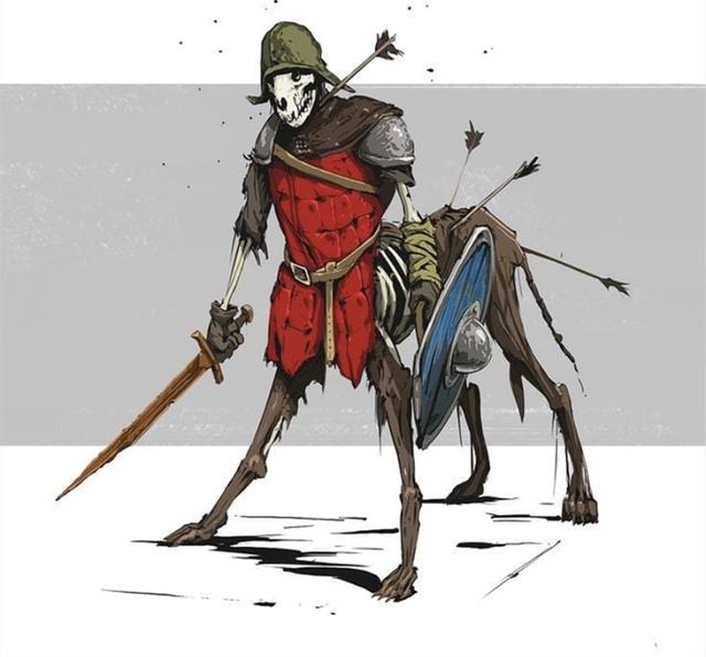 狗狗变成了半人马造型，可爱与强壮并存，柯基犬的小短腿很抢镜