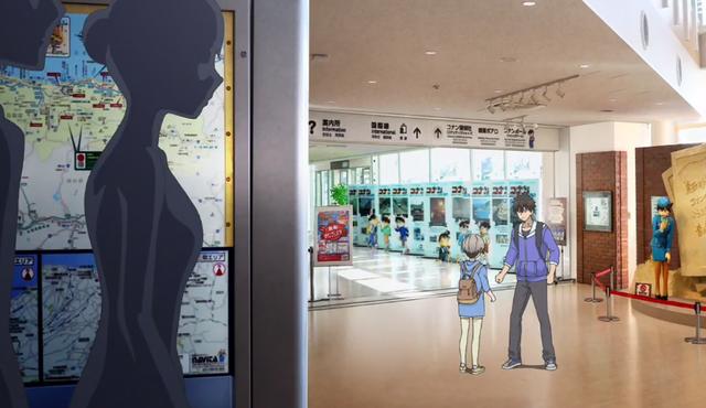 宇崎酱和柯南联动，还好没发生案件