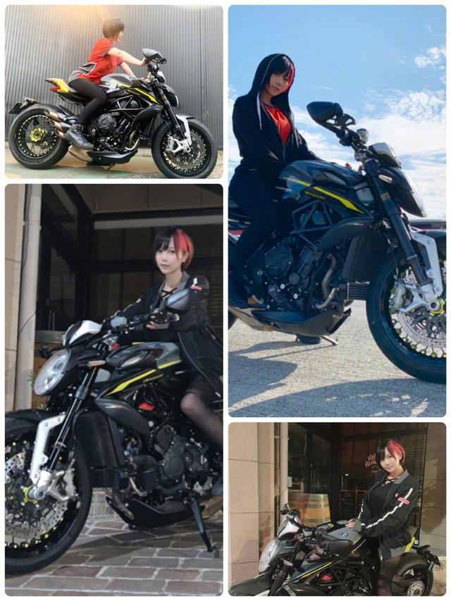 《本田小狼与我》女主声优夜道雪，原来是机车美少女，打破次元壁