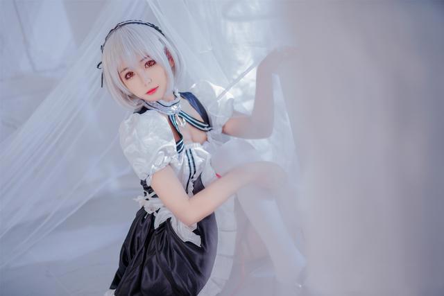 三组国人漂亮COSER扮演的手游《碧蓝航线》角色“天狼星”！