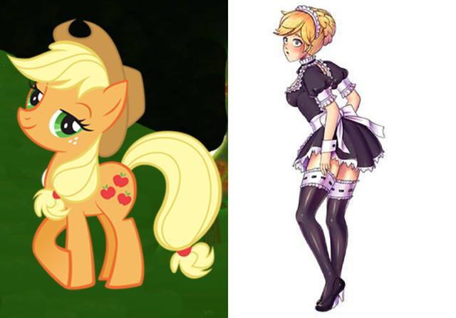 小马宝莉：小马M6的妹抖秀，在女仆咖啡厅研习，苹果嘉儿我预定了