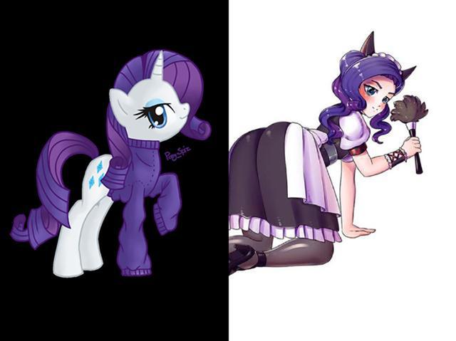 小马宝莉：小马M6的妹抖秀，在女仆咖啡厅研习，苹果嘉儿我预定了