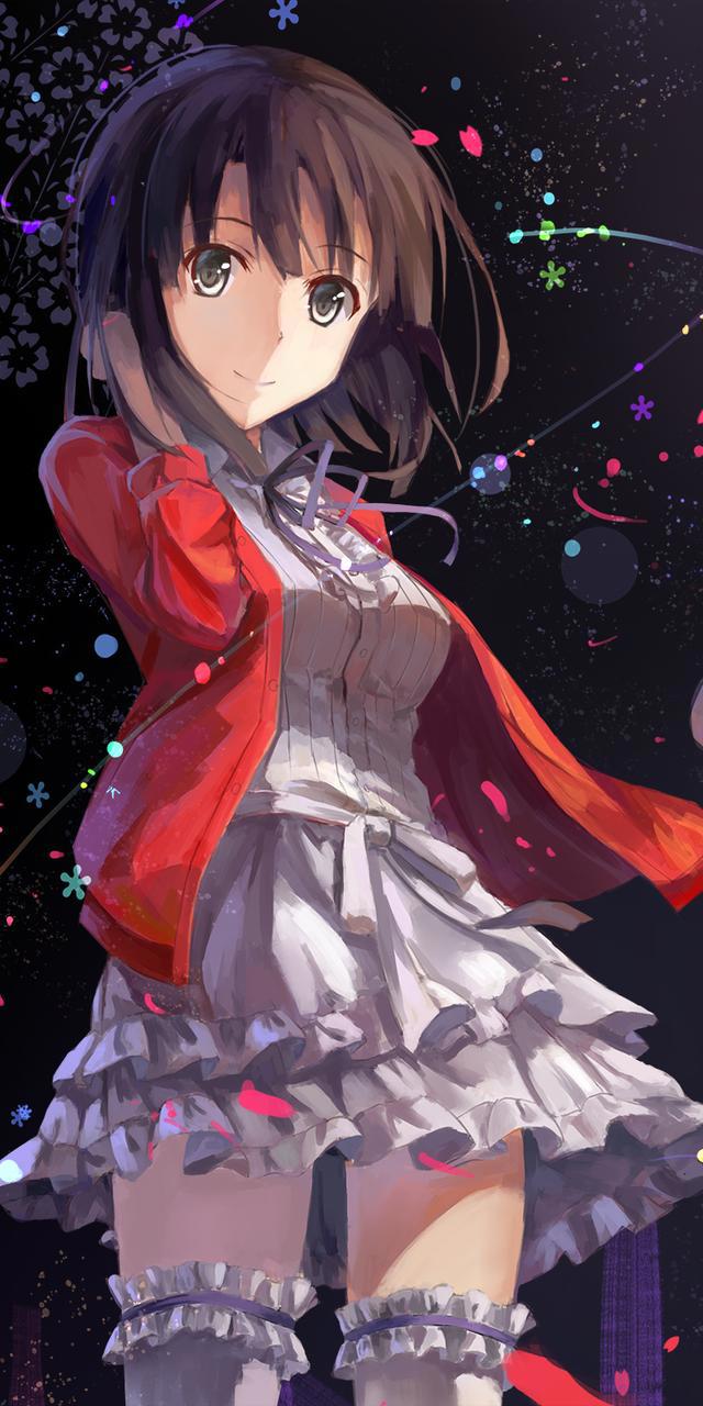 《路人女主的养成方法》加藤惠，完美的人设，动漫全面屏壁纸分享