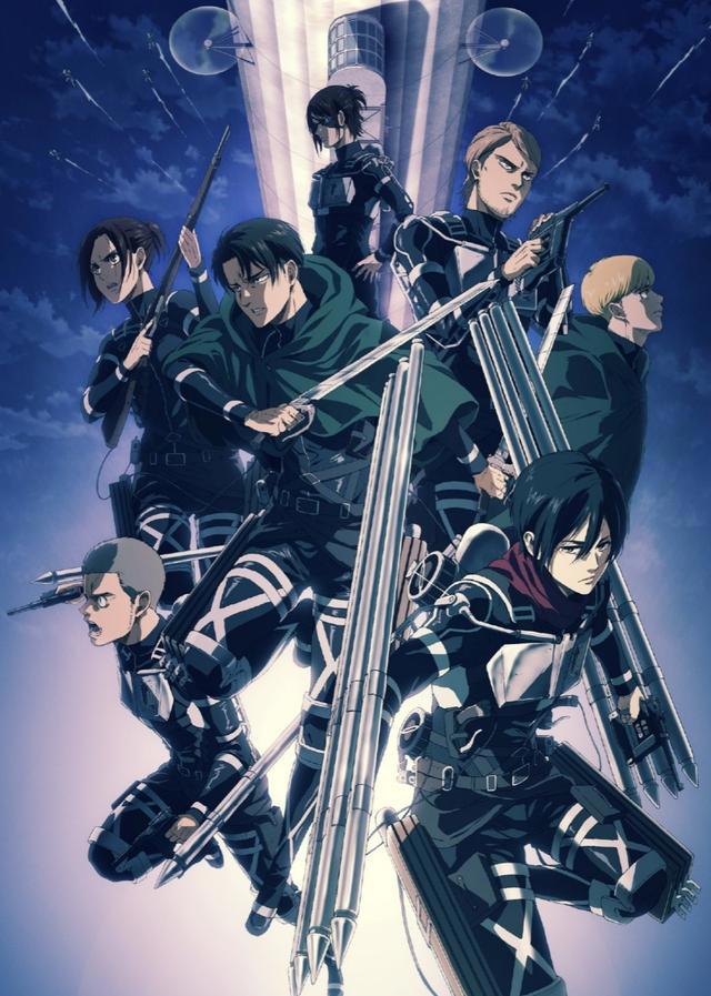 进击的巨人最终季公开新视觉图，全员换新装，三笠和兵长很帅气