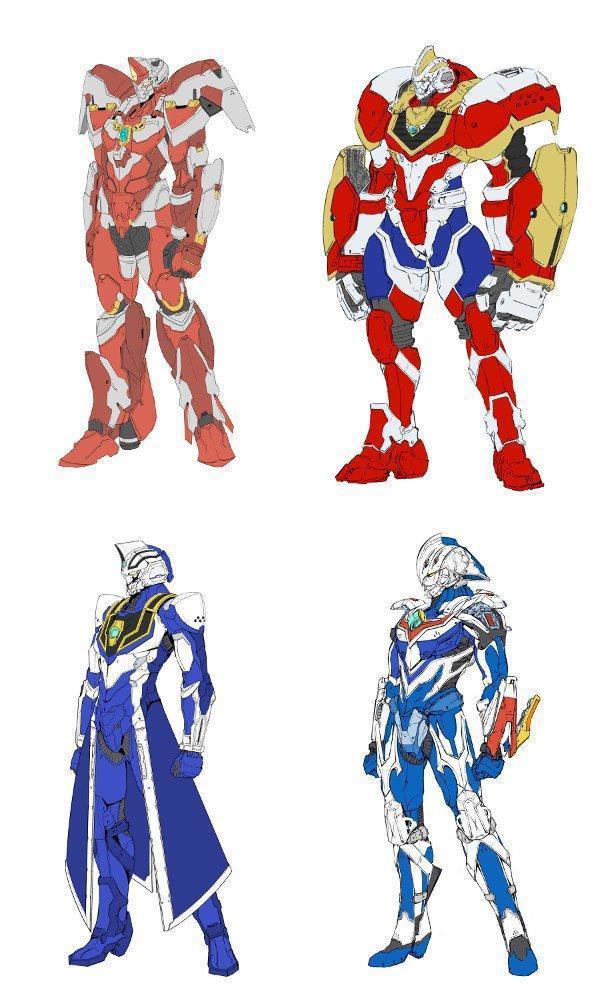 机动奥特曼新奥形象及装甲形态公开盖亚变巨人阿古茹自带裙摆