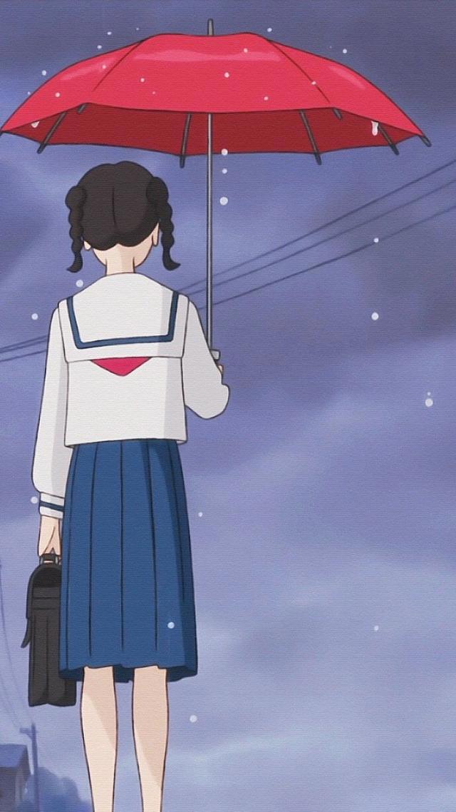 无水印动漫壁纸分享，虞美人盛开的山坡