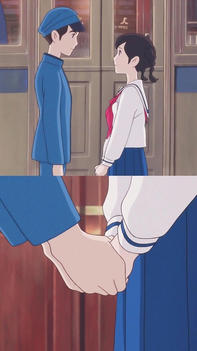 无水印动漫壁纸分享，虞美人盛开的山坡